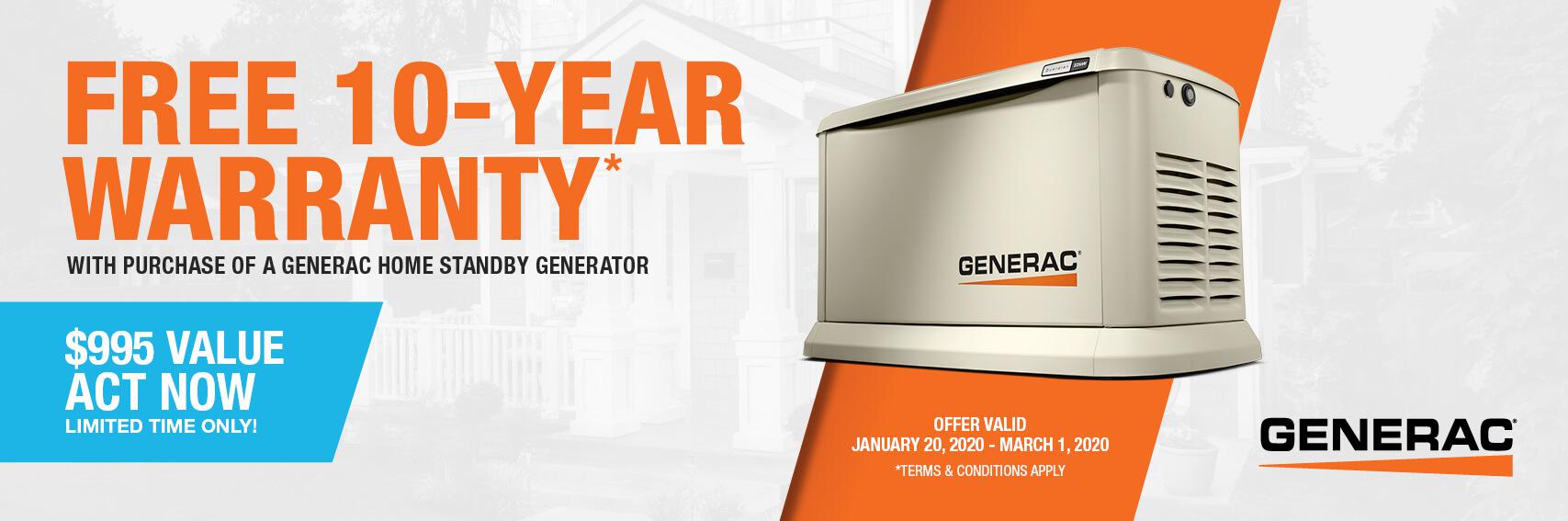 Homestandby Generator Deal | Warranty Offer | Generac Dealer | Waterford, NY